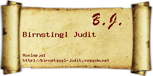 Birnstingl Judit névjegykártya